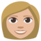 Woman - Medium Light emoji on Emojione